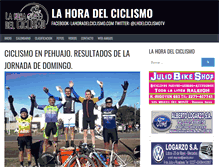 Tablet Screenshot of lahoradelciclismo.com.ar